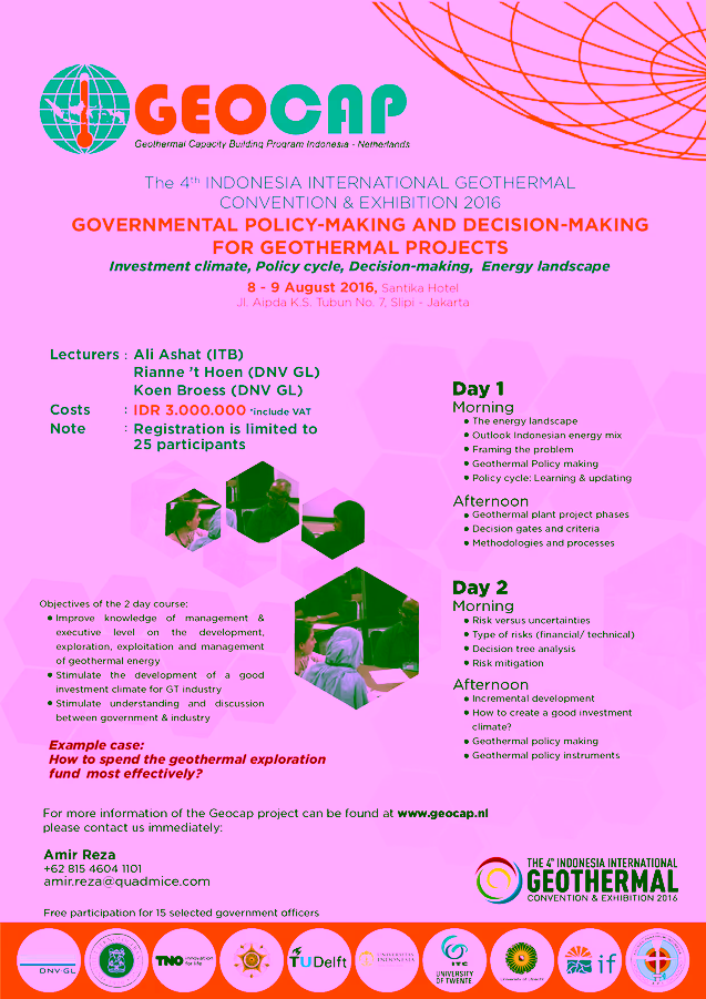 Pre Conference Workshop Geocap